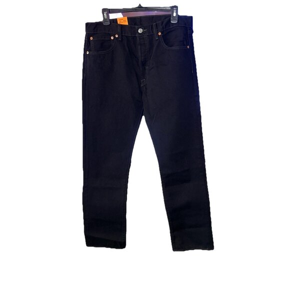 NWT Levi Men's 501 Straight Leg Black Jeans Size 34x32 Red Tab - Picture 2 of 9